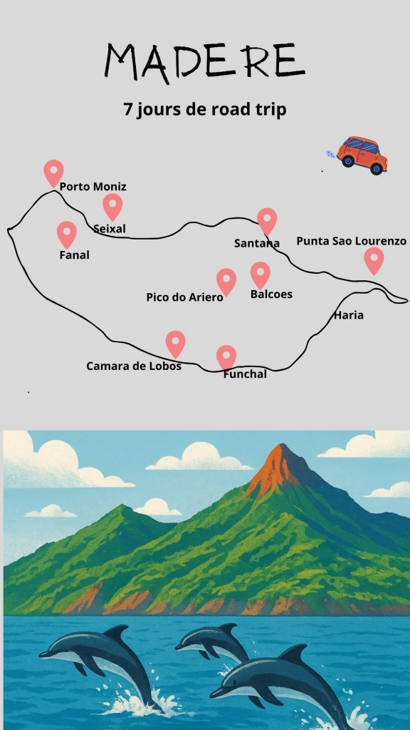 CARTE madère road trip