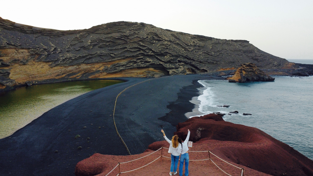 Charco de los Clicos Lanzarote lever de soleil 